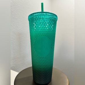 Starbucks Venti Studded Tumbler in Green Ombré